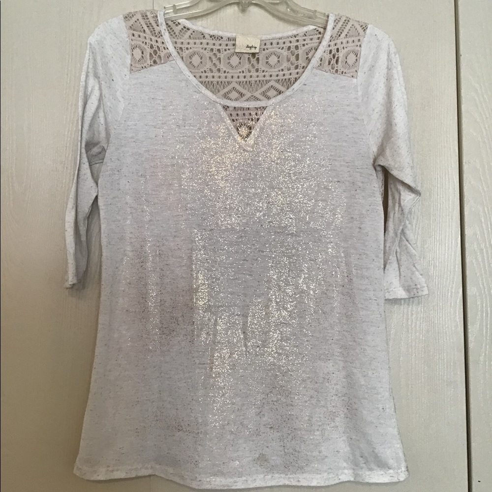 Daytrip Gold Glittery Top